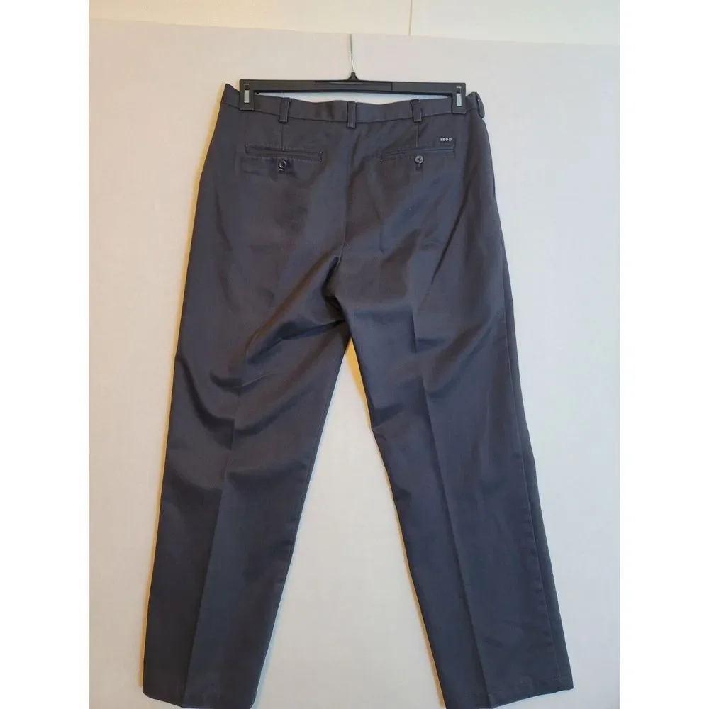 Izod‎ Navy Cotton Chino Flat Front Pants Men's 38x31